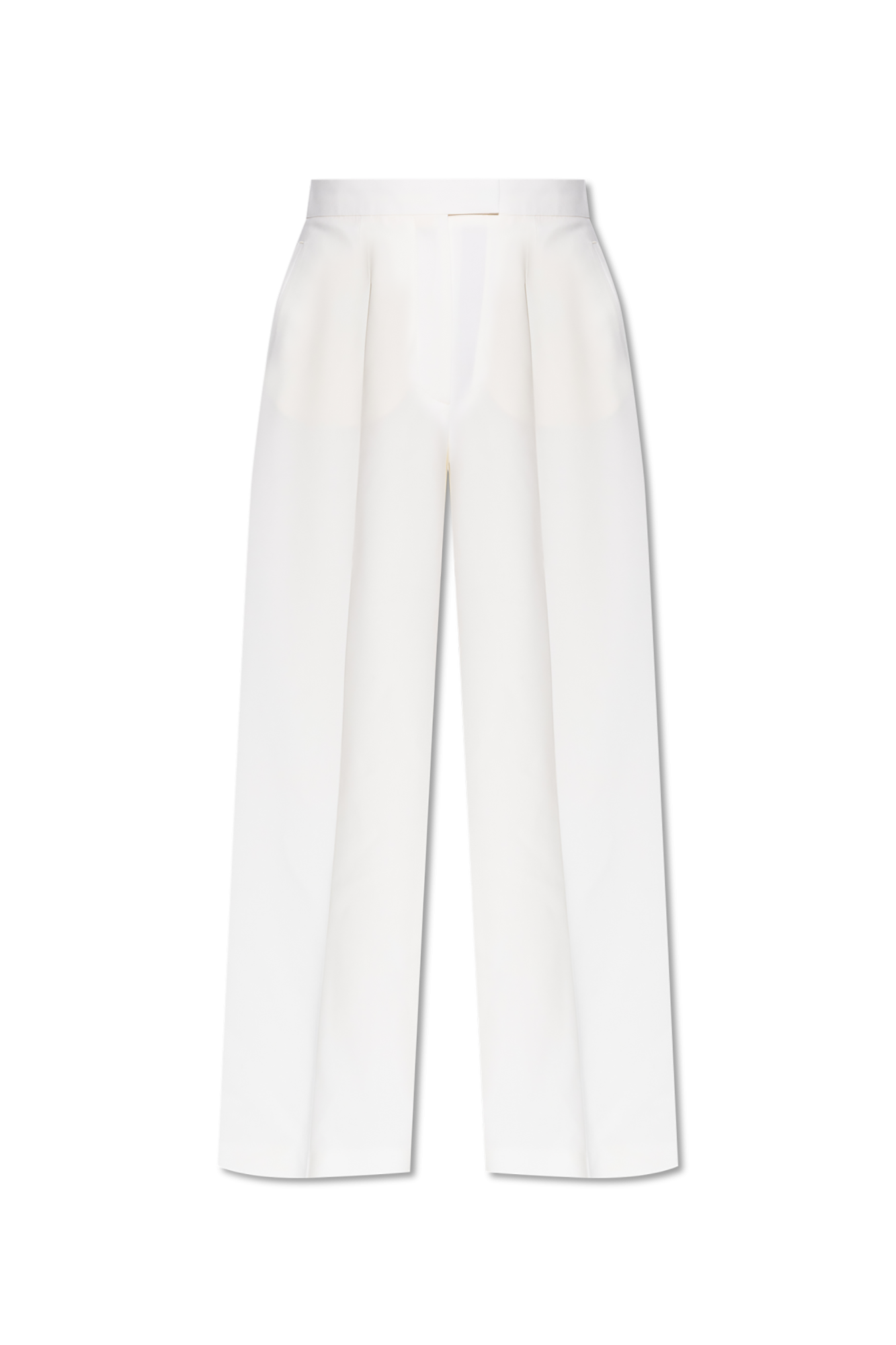 White Wool trousers Alexander McQueen - Vitkac GB